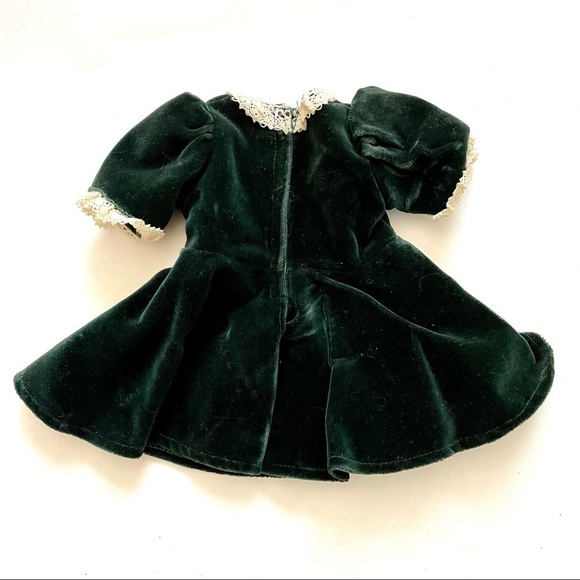 Vintage American Girl Molly Doll Retired Rare Christmas Evergreen Velvet Dress - Picture 4 of 14